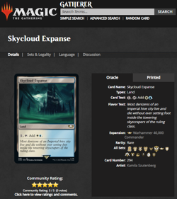 2022 MTG Magic the Gathering Warhammer 40000 40k Surge Foil 294 Skycloud Expanse - Image 3