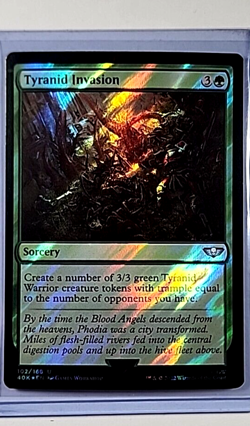 2022 MTG Magic the Gathering Warhammer 40k Surge Foil #102 Tyranid Invasion WOTC - Image 1
