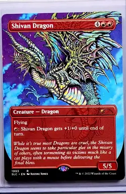 2022 MTG Magic the Gathering Secret Lair 30th Countdown #1993 Shivan Dragon - Image 1