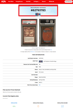 1994 MTG Magic the Gathering Antiquities Ornithopter Vintage WOTC PSA 9 Mint - Image 3