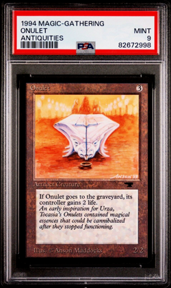 1994 MTG Magic the Gathering Antiquities Onulet Vintage WOTC PSA 9 Mint - Image 1