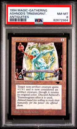 1994 MTG Magic the Gathering Antiquities Ashnod's Transmogrant WOTC PSA 8 NM-MT - Image 1