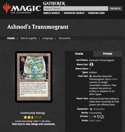 1994 MTG Magic the Gathering Antiquities Ashnod's Transmogrant WOTC PSA 8 NM-MT - Image 4