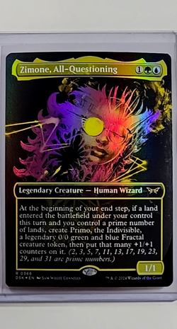MTG Magic the Gathering Duskmourn House of Horrors Foil Zimone All-Questioning - Image 1