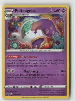 Polteageist SWSH081 Holo Promo Sword & Shield Promo Pokemon Holo Near Mint - Image 1