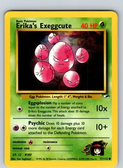 Erika's Exeggcute 77/132 2000 Gym Heroes Unlimited Regular Common - Image 1