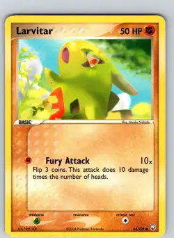 Larvitar 62/109 2004 EX Team Rocket Returns Unlimited Regular Common - Image 1