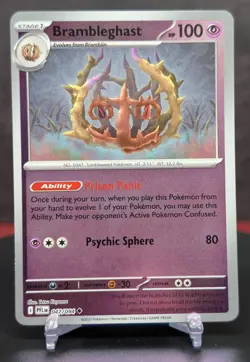 Pokemon Brambleghast #047/094 Reverse Holo Phantasmal Flames English - Image 1