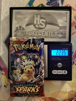 HEAVY! 22.35g Surging Sparks Pokemon TCG Booster Pack - Image 1