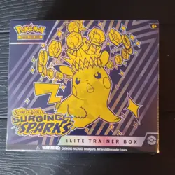 Pokemon Scarlet & Violet Surging Sparks Elite Trainer Box Promo Pikachu Magneton - Image 1