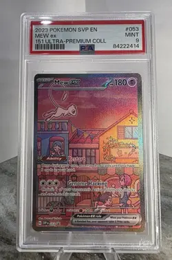 2023 Pokemon SVP EN Mew Ex Promo #53 151 Ultra Premium Collection Mint PSA 9 - Image 1
