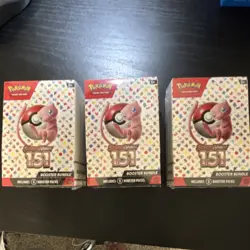Pokemon TCG Scarlet & Violet 151 Booster Bundle SEALED NEW (3 packs) - Image 1