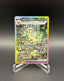 2025 POKEMON PRISMATIC EVOLUTIONS SPECIAL ILLUSTRATION RARE LEAFEON EX #144 NM - Image 1