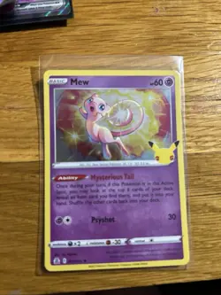 Pokemon Mew 011/025 Celebrations Holo Rare NM - Image 1