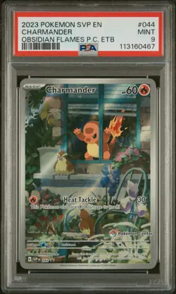 2023 POKEMON SVP EN-SV BLACK STAR PROMO #044 CHARMANDER PSA 9 - Image 1