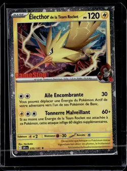 Team Rocket's Zapdos - 070/182 Gamestop Exclusive NM FRENCH 2025 / Pokemon TCG - Image 1