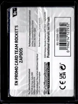 Team Rocket's Zapdos - 070/182 Gamestop Exclusive NM 2025 / Pokemon TCG - Image 2