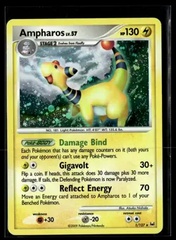 Pokemon TCG Platinum #1/127 Ampharos - Image 1