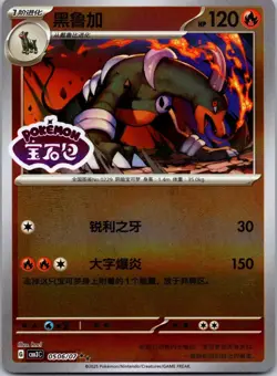 Houndoom Fire Pattern 0506/07 Chinese Gem Pack Vol.3 POKEMON NEAR MINT Stamped - Image 1