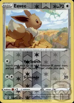 Eevee 125/203 C Evolving Skies Pokemon Reverse Holo NM/M - Image 3