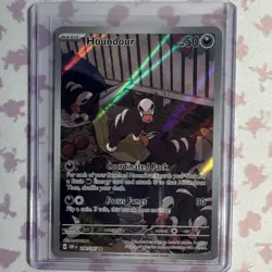 Pokemon Houndour 204/197 SV03 Obsidian Flames Holo 50 HP Basic English - Image 1
