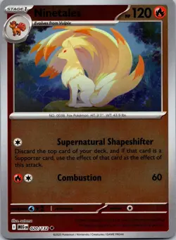Pokemon - Ninetales 020/132 - Reverse Holo - Mega Evolution - NM/M - Image 1