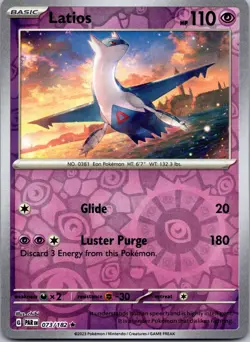 2023 Pokemon Latios Reverse Holo 073/182 Paradox Rift PAR NM - Image 1