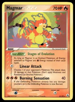 Pokemon Legend Maker #21/92 Magmar Rare - Image 1