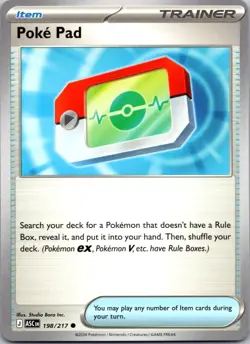 Poke Pad 198/217 Ascended Heroes Pokemon Trainer Mint/NM - Image 1