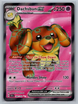 Dachsbun ex 160/142 Ultra Rare Stellar Crown Pokemon Near Mint - Image 1
