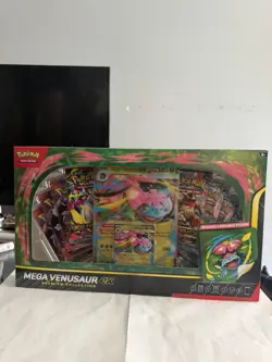 Pokemon Mega Venusaur EX Premium Collection Box - Includes Reusable Sticker - Image 1
