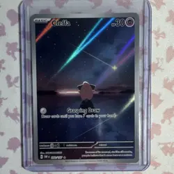 Pokemon Cleffa 202/197 SV03 Illustration Rare Full Art Holo 30 HP Basic English - Image 1