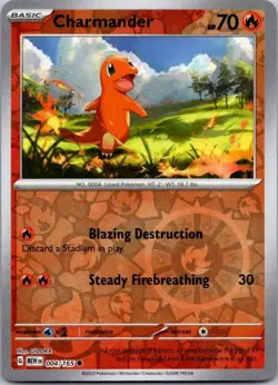 Charmander 004/165 Sv: Scarlet & Violet 151 Reverse Holo Pokemon NM - Image 1