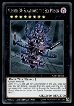 NUMBER 68: SANAPHOND THE SKY PRISON CT14-EN008 2017 MEGA-TINS YU-GI-OH - Image 1