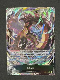 One Piece Adventure on Kami’s Island OP-15-EB04 Kaku EB04-043 Rare Alternate Art - Image 1