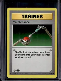 1999 Pokemon 1st Edition Maintenance #83/102 - Image 1