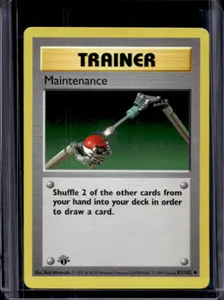 1999 Pokemon 1st Edition Maintenance #83/102 - Image 1