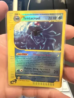 Pokemon 2002 Aquapolis 38/147 Tentacruel Reverse Holo Rare - Image 1