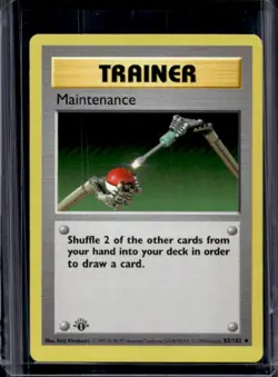 1999 Pokemon 1st Edition Maintenance #83/102 - Image 1