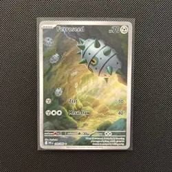 2025 Near Mint Pokemon Ferroseed 148/086 IR Sv: White Flare Illustration Rare NM - Image 1