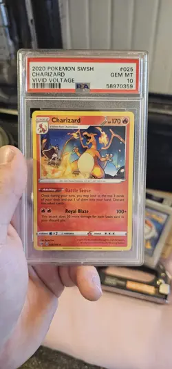 2020 Pokemon: CHARIZARD 025/185 - [Non-Holo] [Vivid Voltage] Gem Mint PSA 10 💎 - Image 1