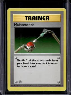 1999 Pokemon 1st Edition Maintenance #83/102 - Image 1