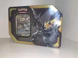 Pokemon TCG Tag Team Tin Pikachu & Zekrom GX Factory Sealed Pokemon Tin - Image 1