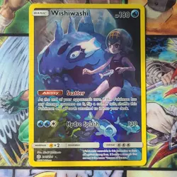Pokemon Wishiwashi 240/236 Sm-Cosmic Eclipse Secret Rare Holo Full Art 180 HP - Image 1