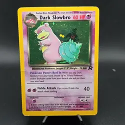 Pokemon Dark Slowbro TCG Holo Rare Card 12/82 - Image 1