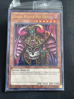 Yu-Gi-Oh Dark Ruler Ha Des Lost Art LART-EN010 Ultra Rare Limited Edition Sealed - Image 2