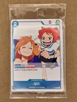 Girl P-096 Promo OP-14 Release Event Participation ENGLISH NM One Piece - Image 1