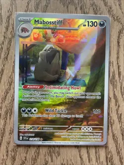 Pokemon TCG Mabosstiff Scarlet Violet Base Set Holo 218/198 Illustration Rare - Image 1