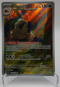 Pokemon TCG Mabosstiff Scarlet & Violet Base Set 218/198 Holo Illustration Rare - Image 1