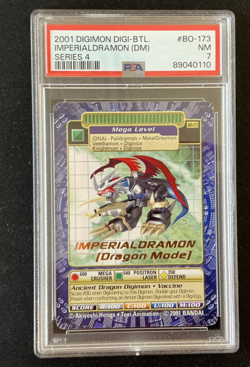 PSA 7 IMPERIALDRAMON Dragon Mode Gold Text Digi-Battle Series 4 BO-173 Digimon - Image 3